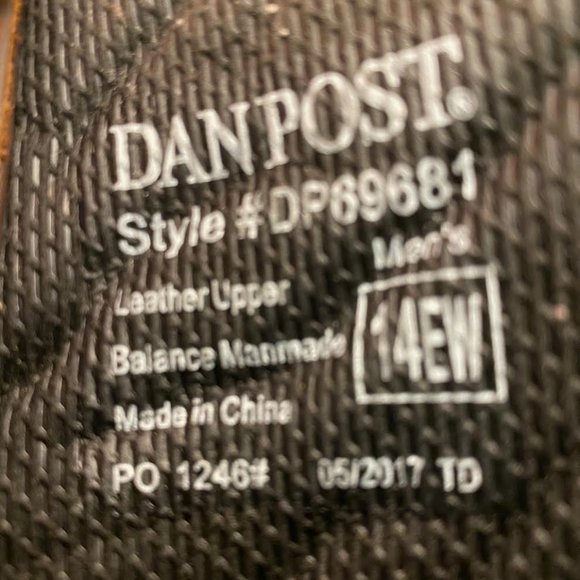 Men's DAN POST Albuquerque Waterproof Western Work Boots, SIZE 14EW - Picture 12 of 12